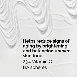 Serum me Vitamin C 23% dhe HA spheres për reduktimin e shenjave të plakjes së lëkurës.