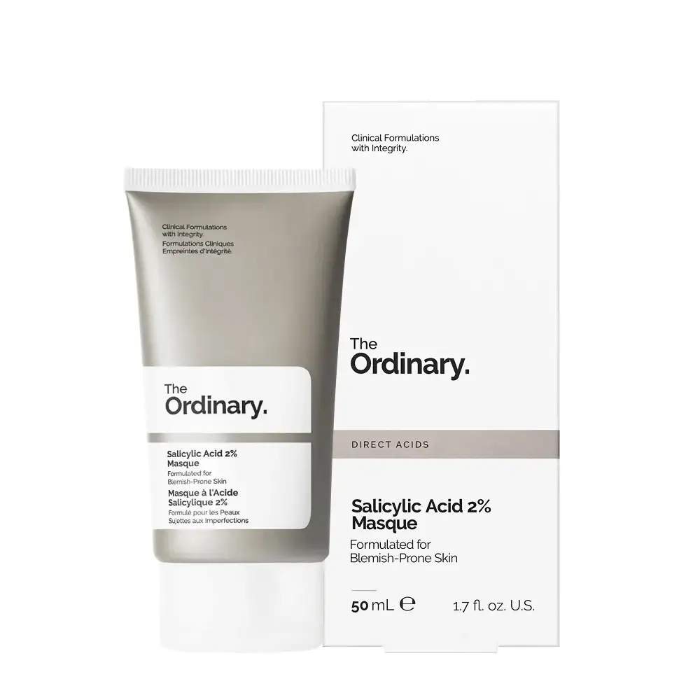 Salicylic Acid 2% Masque për lëkurë të yndyrshme dhe të prirur për akne, produkt kozmetik për.