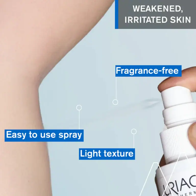 Spray i lehtë për lëkurë të irrituar dhe të dobësuar, pa aromë, për përdorim të lehtë dh.