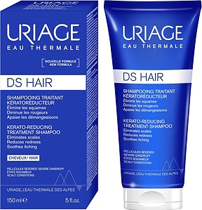 Shampo për flokë të thatë Uriage DS Hair, redukton skuqjen dhe kruajtjen e skalpit.
