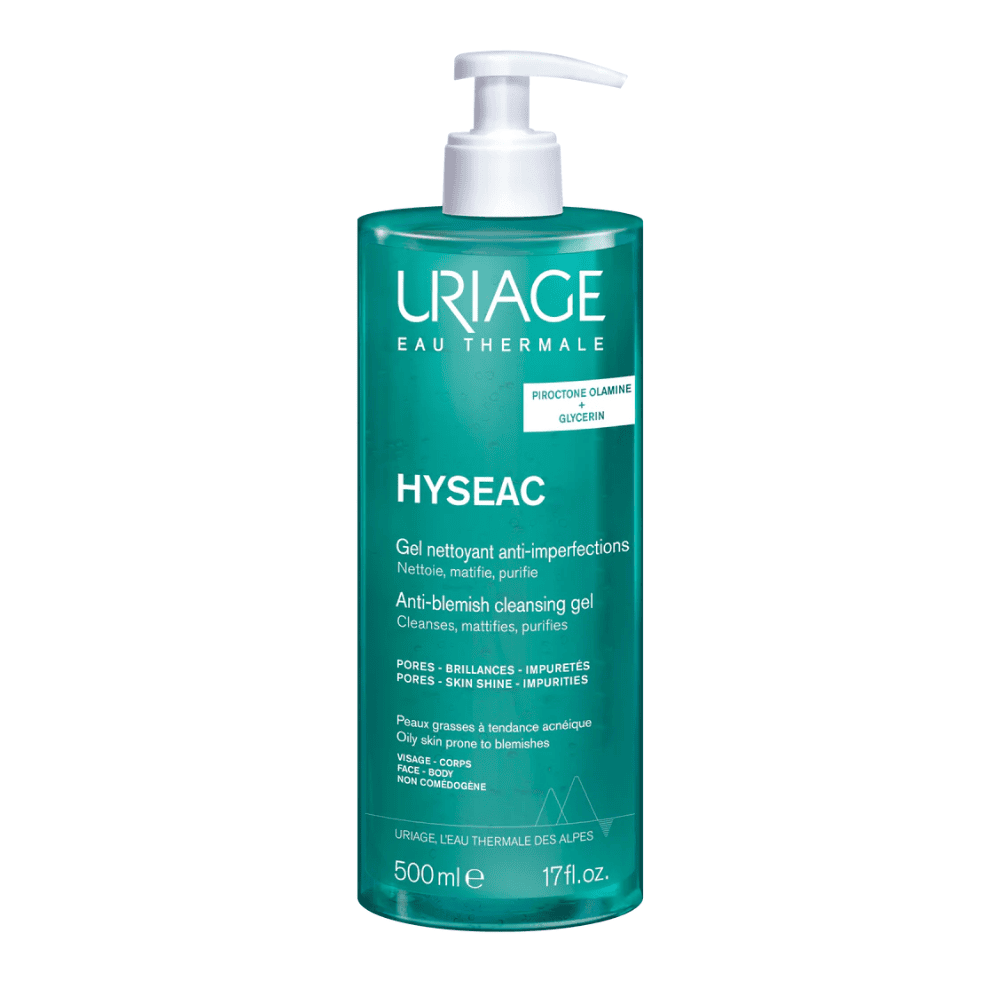 Uriage Hyseac pastrues gell për lëkurë të yndyrshme dhe me akne 500ml.
