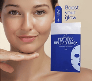 Maskë fytyre Peptides Reload për rinovim dhe shkëlqim të lëkurës.