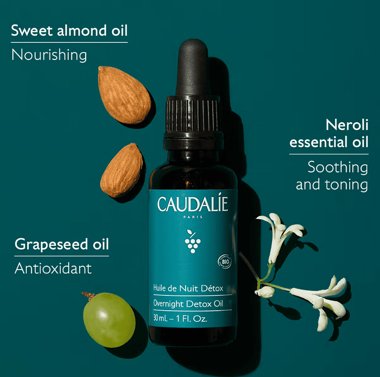 Caudalie Overnight Detox Oil 30ml thumbnail 2