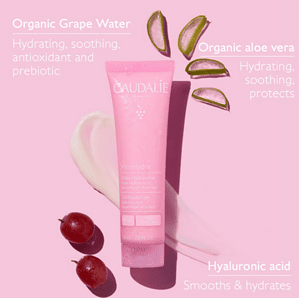 Gel hidratues Caudalie VinoHydra me aloe vera dhe qershi për lëkurë të thatë.