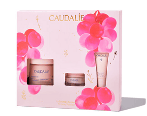 Set i kremës Caudalie Cashmere me produkte për lëkurën e fytyrës dhe trupit.