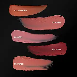 Blush Stick Cinnamon për fytyrën dhe buzët, ngjyra e kuqe e butë dhe natyrale.