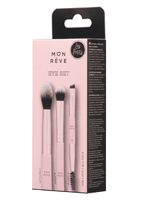 Set furresh kozmetike për sy, 3 copëra, për aplikuarjen e make-up-it të syve.