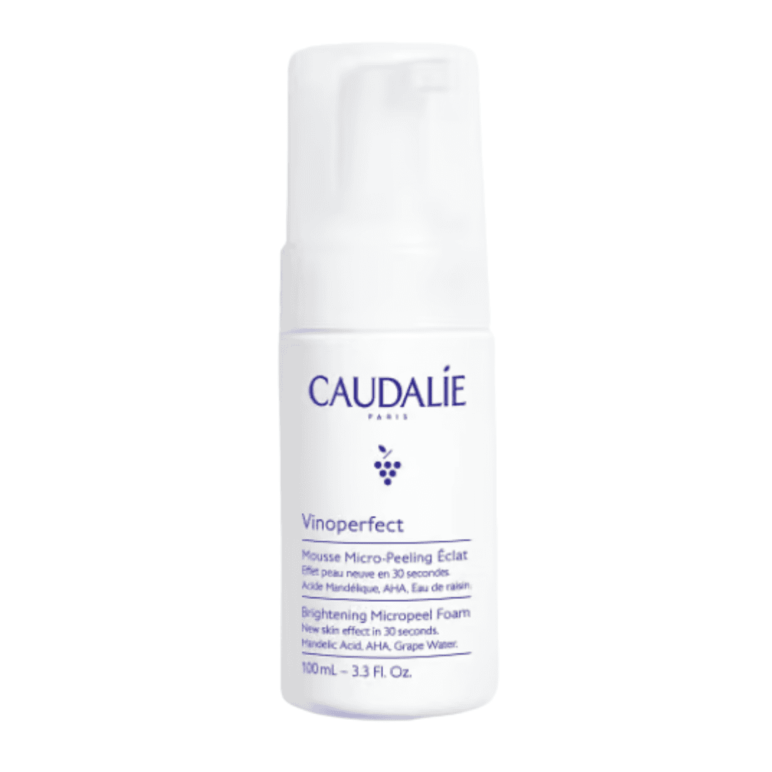 Produkti Caudalie Vinoperfect për pastrimin e lëkurës me mikropeeling,.