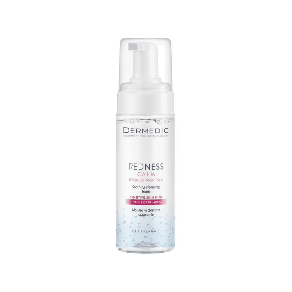 Dermedic Redness Soothing Cleansing Foam për lëkurë të ndjeshme dhe me skuqje.