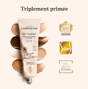 Krem BB Embryolisse CC për lëkurën, hidratim dhe mbrojtje dielli, për pamje natyrale dhe të buk.