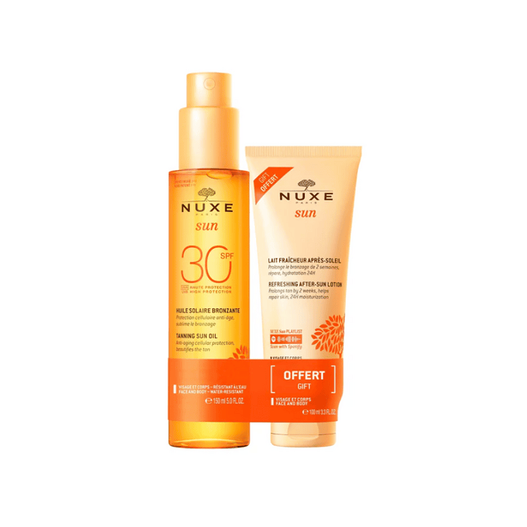 NUXE KIT SUN HUILE SOLAIRE BRONZANTE SPF30  150ML+ L