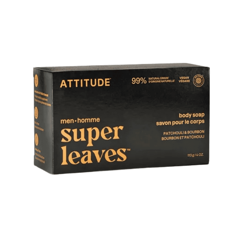 Attitude Men Body Soap Patchouli & Bourbon