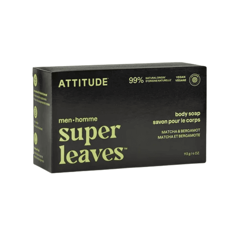 Attitude Men Body Soap – Matcha & Bergamot