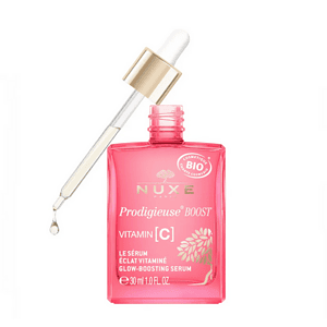 Serum Vitamine C NUXE Prodigieuse Boost për lëkurë të ndritshme dhe të shëndetshme.