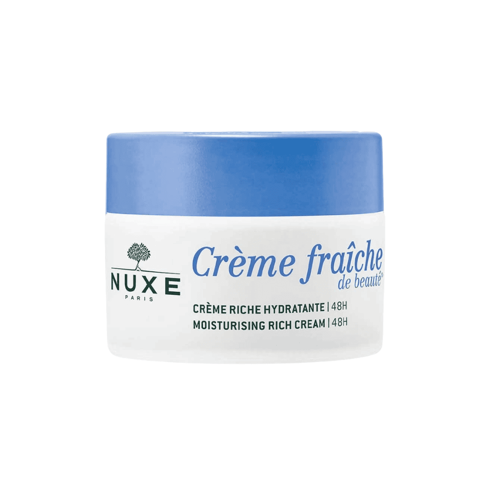 Krem i pastrimit të fytyrës NUXE Creme Fraiche de Beaute për hidratim të thellë dhe shkëlqim t.