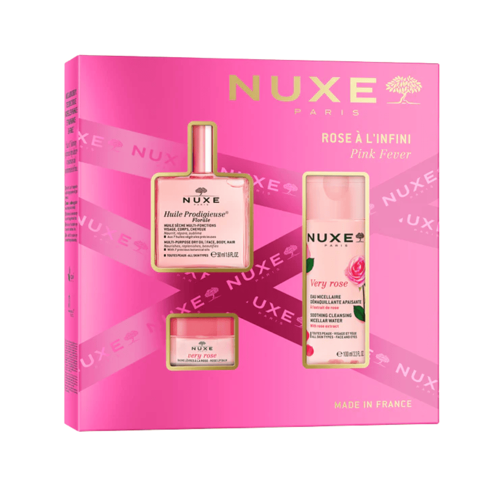 Set kozmetik NUXE Pink Fever për lëkurën e ndjeshme dhe të thatë, për kujdes të veçantë dhe.