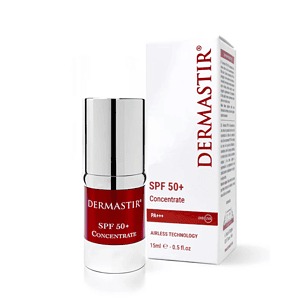 DermaStir SPF50+ koncentrat për mbrojtje diellore të lartë, 15ml, për kujdes të lëkurës.