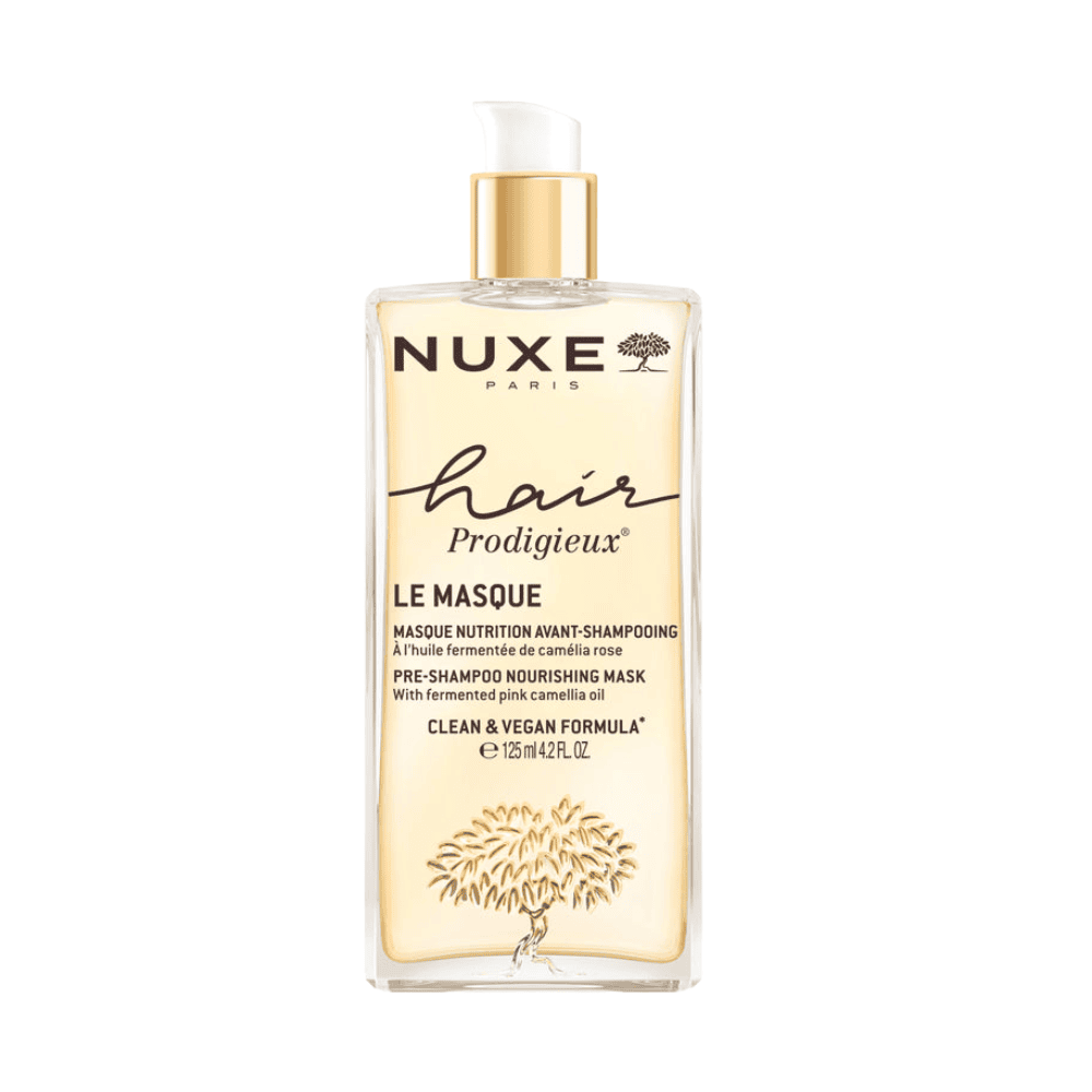 Maskë për flokë Nuxe Hair Prodigeux, produkt kozmetik për trajtim të flokëve.