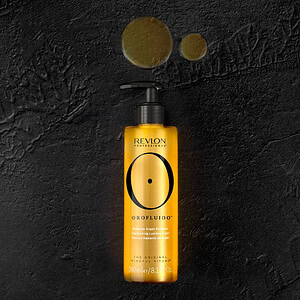Revlon Oro Shampo 240ml për flokë të shëndetshme dhe të ndritshme, produkt kozmetik për kujdes.