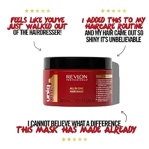 Revlon Uniq One Hair Mask 300ml për kujdesin e flokëve, maskë intensive dhe hidratues për flokë.