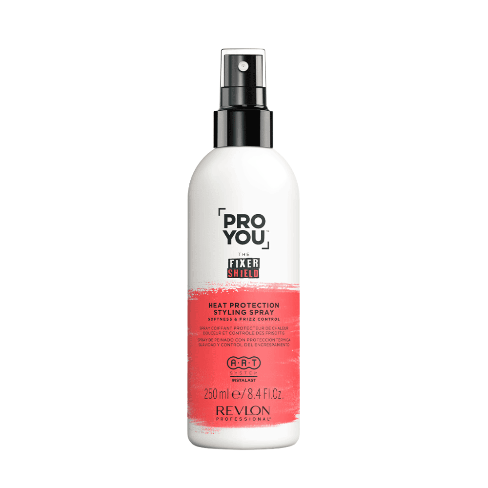 Spray mbrojtës për flokë PY The Fixer 250ml për mbrojtje termike dhe stilim të flokëve.