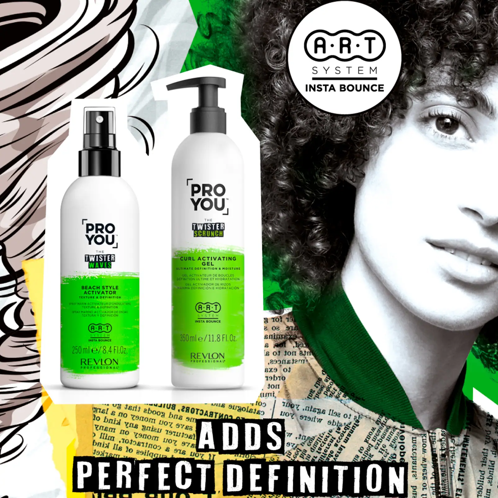 Produkte kozmetike për stilimin e flokëve, activator për valë dhe curl, 250ml, Revlon.