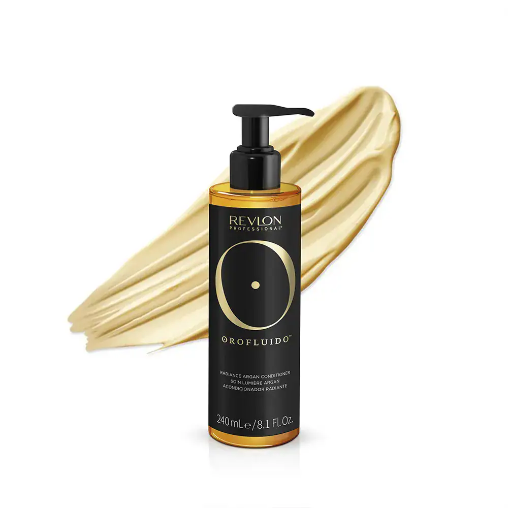 Kondicioner për flokë me vaj argan Orofluido, 240ml, për shkëlqim dhe hidratim të flokëve.
