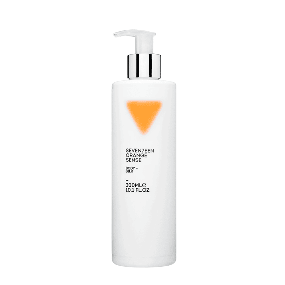 Produkt kozmetik trupit SENSE BODY SILK 300 ml për hidratim dhe kujdes të lëkurës.