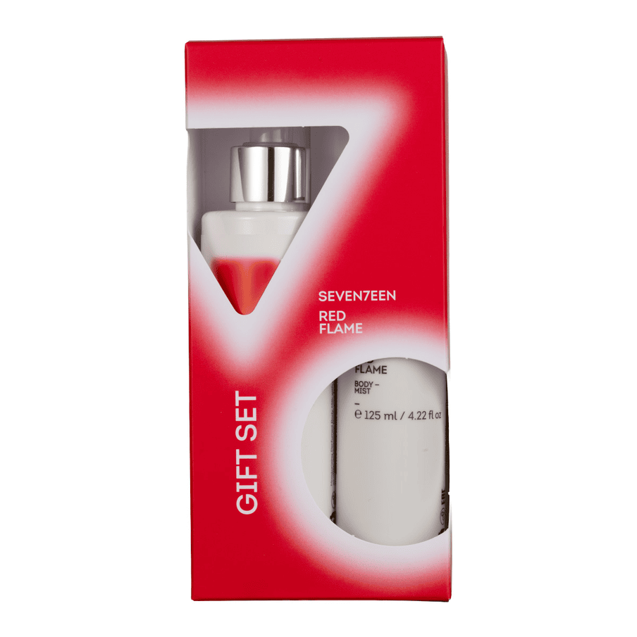 Set i parfumit dhe trupit SEV RED FLAME për trupin dhe aromë të gjatë.