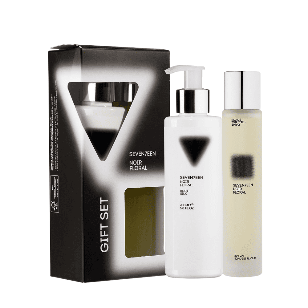 Set kozmetike Noir Floral për kujdesin e trupit dhe aromat.