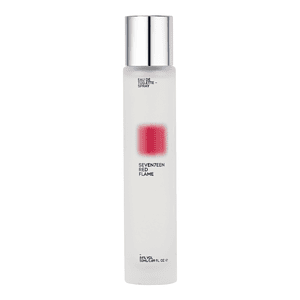 Aroma parfum Red Flame për meshkuj, 50ml, me shishe të bardhë dhe kapak metalik.