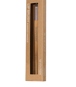 Lëvizëse buzësh me dorë prej druri SEV LIP BRUSH BAMBOO HANDLE 001S për makeup buzësh.