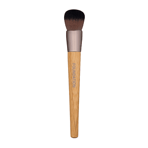 Fushë për aplikimin e bazës ose pudrës me furçë kozmetike bamboo 007S.