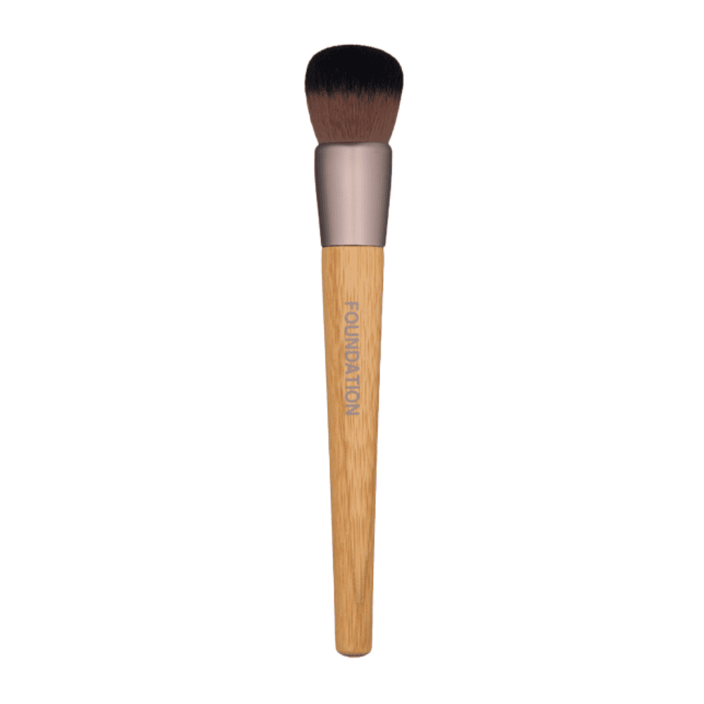 Fushë për aplikimin e bazës ose pudrës me furçë kozmetike bamboo 007S.