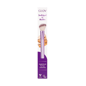 Fletë furçë për konturimin e fytyrës, GLOV Angled Brush, kozmetikë për konturim të fytyrës.