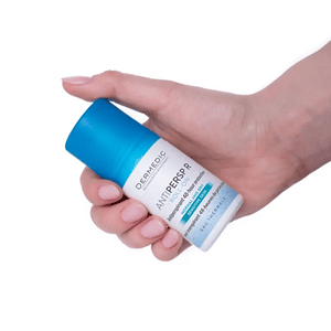 Dermedic Antiperps R Roll-On për trajtimin e djersitjes së tepërt dhe aromës së keqe.