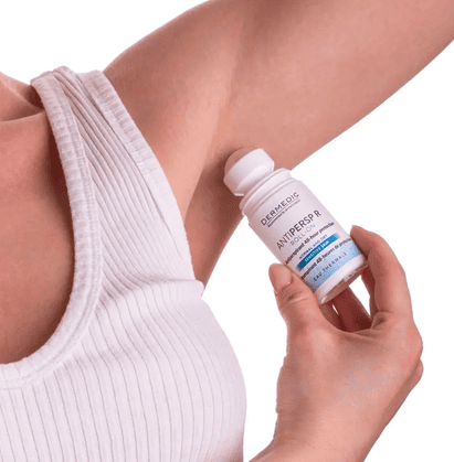 Roll-On Dermedic Antiperps R për djersitje të tepërt në nënkrahë.