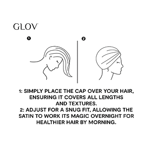 Kapak anti-frizz për flokë të butë dhe të shëndetshëm, për mbrojtje gjatë natës.