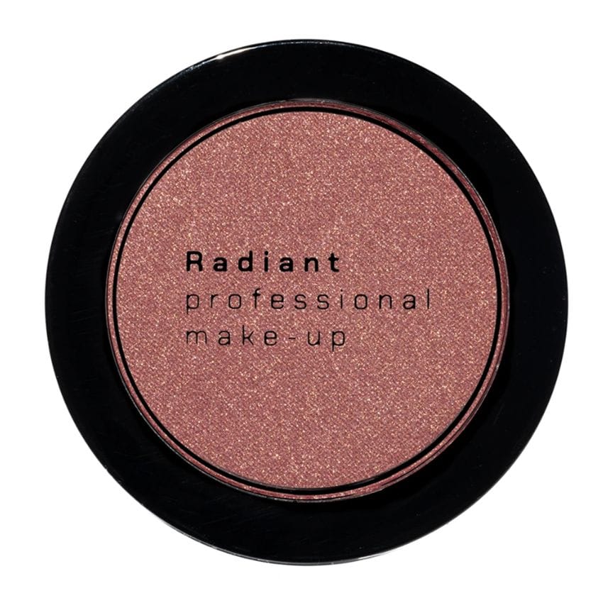 Blush kozmetik me ngjyrë rozë të ndritshme për fytyrë dhe faqe, produkt profesional për make-up.