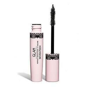 Mascara Glam No 1 e zezë për qerpikë të gjatë dhe të volitshëm, për pamje tërheqëse.