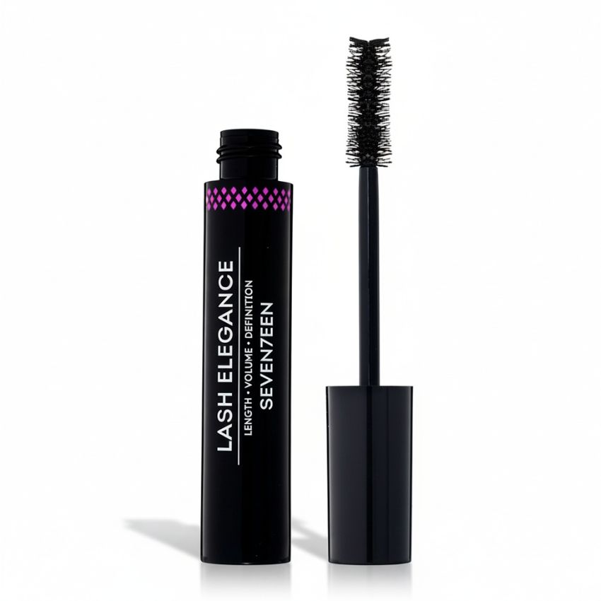 Mascara LASH ELEGANCE për volumin dhe gjatësi të qerpikëve, produkt kozmetike për sy tërheqës.