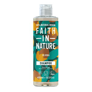 Shampo Faith in Nature me Jojoba për flokë të thatë dhe të dëmtuar, 400ml.