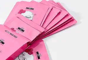 Maskë kozmetike me trëndafil për kujdesin e lëkurës, paketë 10 copë, për hidratim dhe freski.