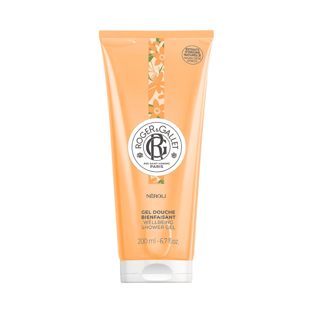 Gel duche NEROLI Roger & Gallet, 200ml, për pastrim dhe mirëqenie të lëkurës.