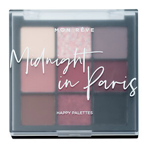 Paletë me ngjyra të ndryshme për sy, për makeup dhe shfaqje të stilit të natës në Paris.
