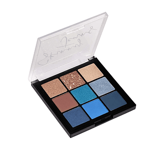 Paletë me 9 ngjyra të ndryshme për sy, për makeup dhe kozmetikë.