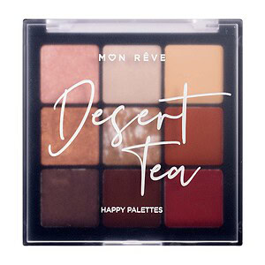 Paletë me ngjyra për fytyrën Desert Tea për make-up dhe kozmetikë profesionale.