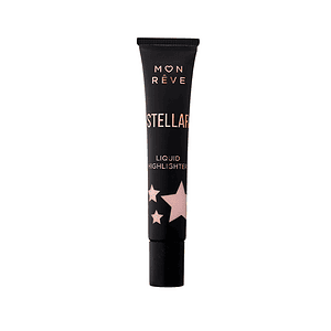 Kozmetikë për shkëlqim, highlighter i lëngshëm Stellar No 02, për pamje të ndritshme dhe tërheqëse.