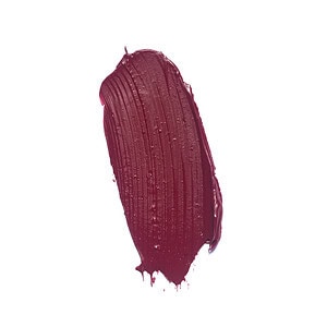 Kuq i kuq lipstick për buzë me teksturë të butë dhe shkëlqim të lartë.