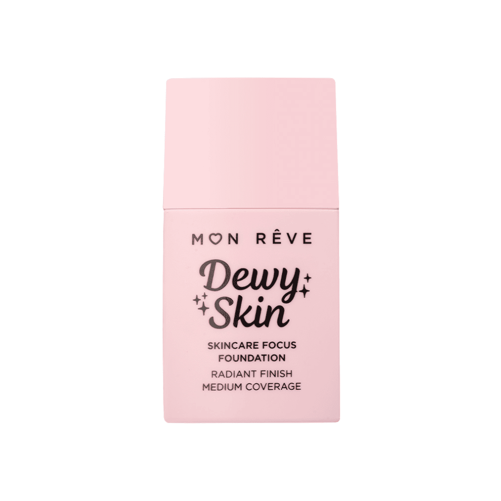 Dewy Skin Foundation 31C për pamje të shndritshme dhe mbulim të mesëm.